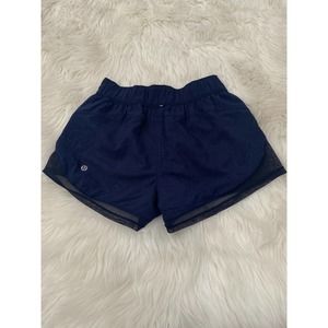 Lululemon Two With One Short Reversible 3" Midnight Navy Chakra Blueberry Jam